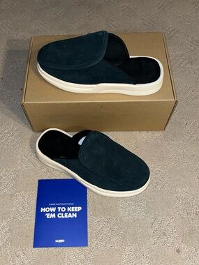 LUSSO CLOUD Estonia Leather Clog Jet Black & Shortbread Men’s Size 6